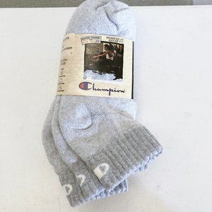 Champion Womens 3 pack Cushion Quarter Socks NWT Gray Sport Athletic